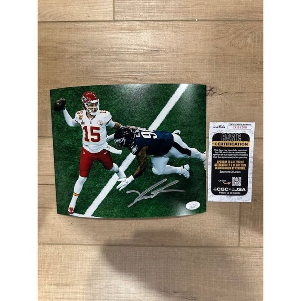 Jalen Carter signed autographed Philadelphia Eagles SBLIX 8x10 Photo JSA
